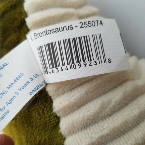 Hug Fun Plush Dinosaur Stuffed Animal Toy Brontosaurus 25” x 16" Long Neck Dino - Picture 8 of 8